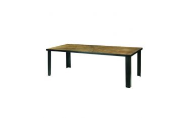 Tavolo in Ferro e Olmo Vecchio Guarnieri Cacao 200 CM200X100X77