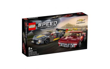 Lego Speed Champions Chevrolet Corvette C8.R e 1968 Chevrolet Corvette Set 2 Auto Giocattolo - 76903