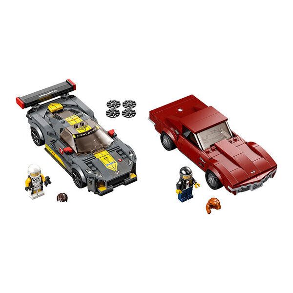 Lego Speed Champions Chevrolet Corvette C8.R e 1968 Chevrolet Corvette Set 2 Auto Giocattolo - 76903