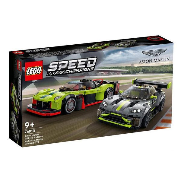 Lego Speed Champions Aston Martin Valkyrie AMR Pro e Aston Martin Vantage GT3 Set 2 Auto Giocattolo - 76910