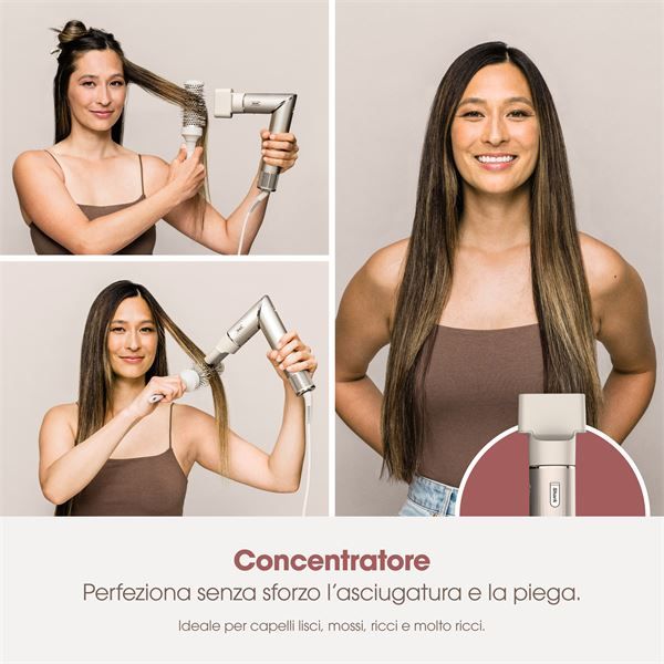 Asciugacapelli Flexstyle Set Completo (hd440sleu) - Champagne - Shark - SHR.HD440SLEU
