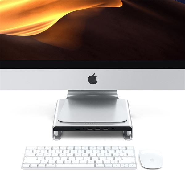 Stand Per Imac In Alluminio Con Hub Usb-c Integrato - Silver - Satechi - STC.ST-AMSHS