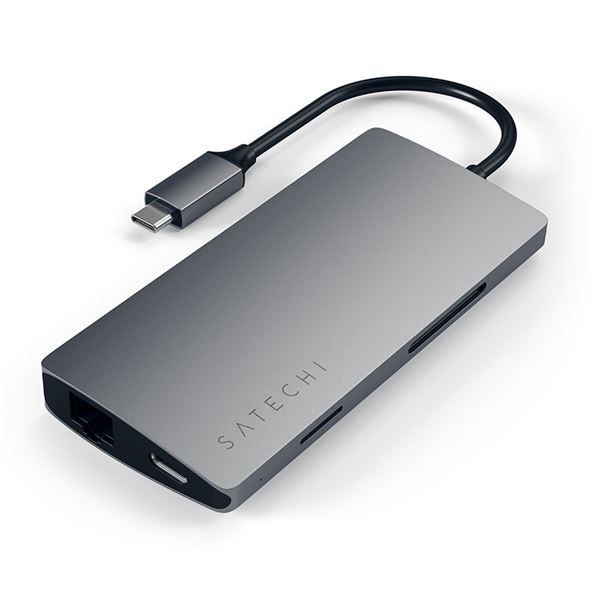 Adattatore Usb-c Multi-porta 4k Ethernet V2 Space Gray - Satechi - STC.ST-TCMA2M