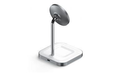 Stand Di Ricarica Wireless 2in1 - Space Gray - Satechi - STC.ST-WMCS2M