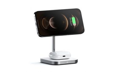 Stand Di Ricarica Wireless 2in1 - Space Gray - Satechi - STC.ST-WMCS2M