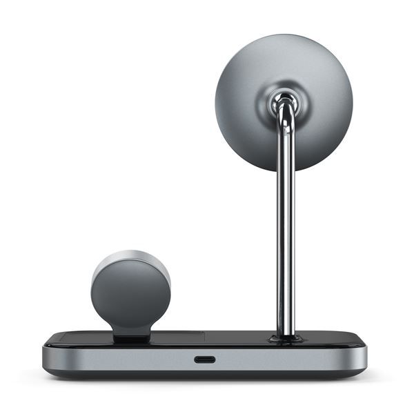 Stand Di Ricarica Wireless 3in1 - Space Gray - Satechi - STC.ST-WMCS3M