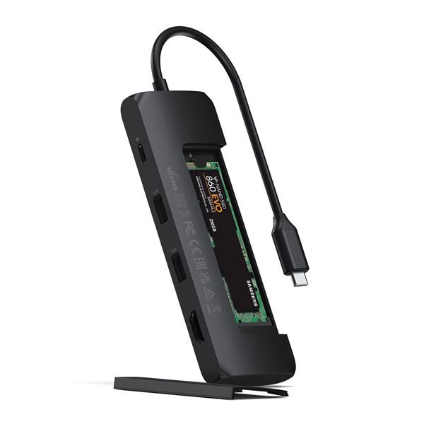 Hub Usb-c Hybrid Multiport Adapter Con Ssd - Black - Satechi - STC.ST-UCHSEK