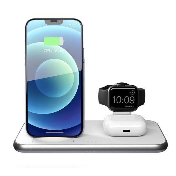 Stand Ricarica Wireless 4-in-1 Bianco - Zens - ZNS.ZEDC15W/00