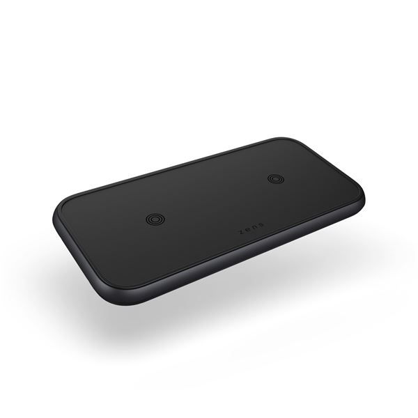 Tappetino Di Ricarica Wireless Doppio - Alluminio Nero - Zens - ZNS.ZEDC10B/00