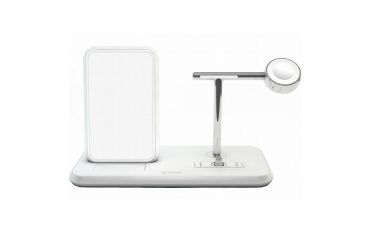 Supporto Ricarica Wireless Qi + Lightning Dock+watch - Alluminio Bianco - Zens - ZNS.ZEDC07W/00
