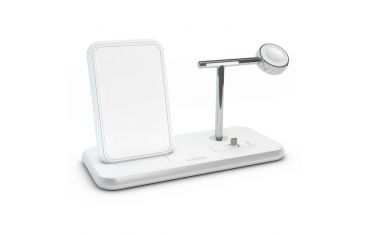 Supporto Ricarica Wireless Qi + Lightning Dock+watch - Alluminio Bianco - Zens - ZNS.ZEDC07W/00