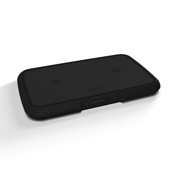 Batteria Esterna Wireless Qi Doppia 9000 Mah - Nero - Zens - ZNS.ZEPB04B/00