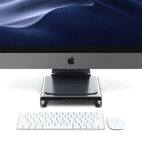 Stand Per Imac In Alluminio Con Hub Usb-c Integrato - Space Gray - Satechi - STC.ST-AMSHM
