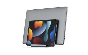 Stand Verticale Doppio Per Laptop In Alluminio - Space Gray - Satechi - STC.ST-ADVSM