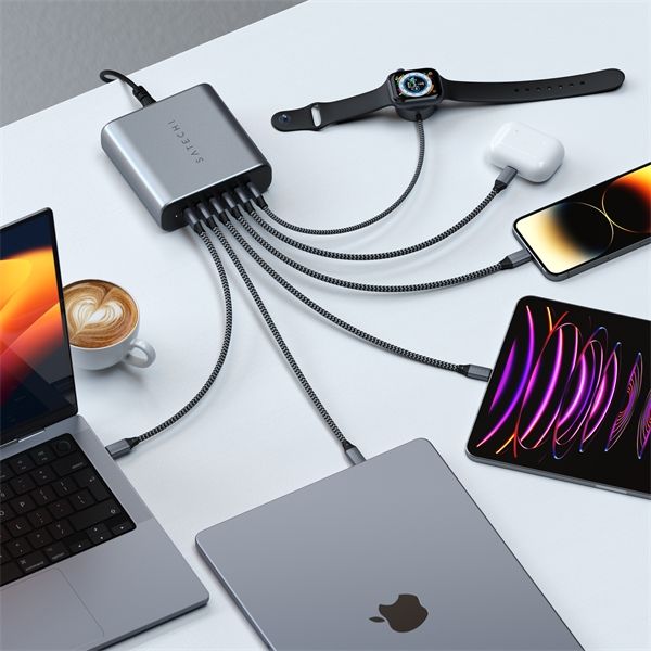 Alimentatore 200w Usb-c 6-port Pd Gan - Satechi - STC.ST-C200GM-EU