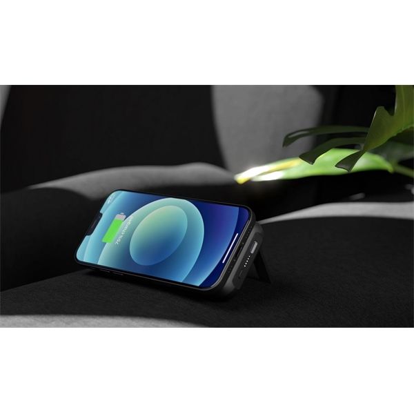 Magnetic Powerbank Wireless+kickstand+receiver - Black - Zens - ZNS.ZEPP02M/00