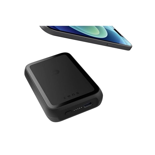 Magnetic Powerbank Wireless+kickstand+receiver - Black - Zens - ZNS.ZEPP02M/00