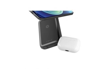 Magnetic Dual Powerbank Wireless+kickstand - Black - Zens - ZNS.ZEPP03M/00