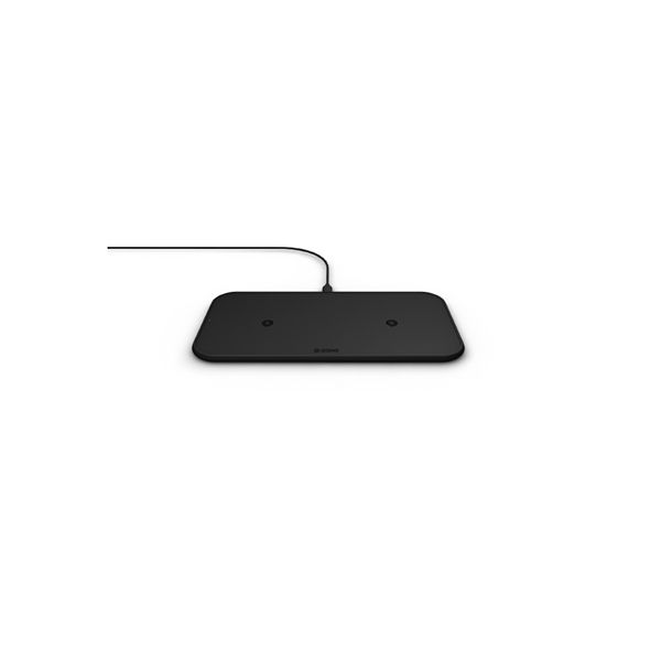 Tappetino Di Ricarica Wireless Qi Doppio 2x10w Ultrasottile - Nero - Zens - ZNS.ZEDC12B/00