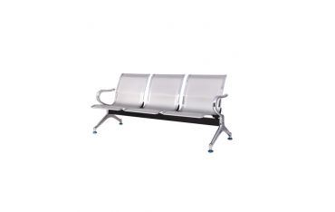 Panca 3 Posti In Acciaio Microforato Serena Group Grigio - SJ820G-3
