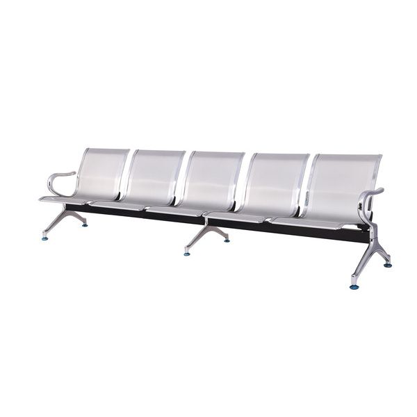 Panca 5 Posti In Acciaio Microforato Serena Group Grigio - SJ820G-5