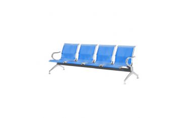 Panca 4 Posti In Acciaio Microforato Serena Group Blu - SJ830B-4