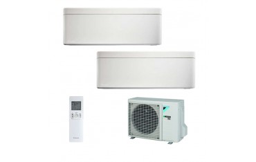 Climatizzatore Daikin Dual Split STYLISH Bianco inverter R 32 bluevolution 9000+9000 con 2MXM50M 9+9