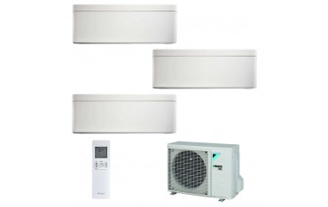 Climatizzatore Daikin Trial Split STYLISH Bianco inverter R 32 bluevolution 12000+12000+12000 con 3MXM68M 12+12+12