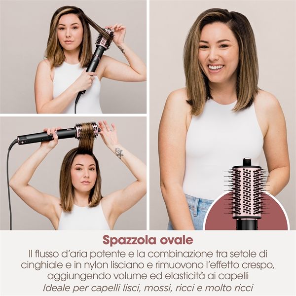 Styler E Asciugacapelli Shark Flexstyle - Nero E Oro Rosa Hd424eu - Shark - SHR.HD424EU