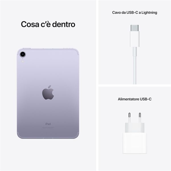 Ipad Mini 6 Wi-fi + Cellular 256gb Viola - Apple - APP.MK8K3TY/A