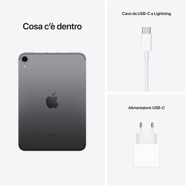 Ipad Mini 6 Wi-fi + Cellular 256gb Grigio Siderale - Apple - APP.MK8F3TY/A