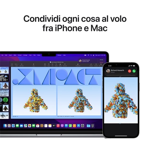 Macbook Air 13\" M2 Core 8 Cpu Core 8 Gpu 8gb/256gb - Grigio Siderale - Apple - APP.MLXW3T/A