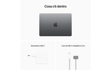 Macbook Air 13\" M2 Core 8 Cpu Core 8 Gpu 8gb/256gb - Grigio Siderale - Apple - APP.MLXW3T/A
