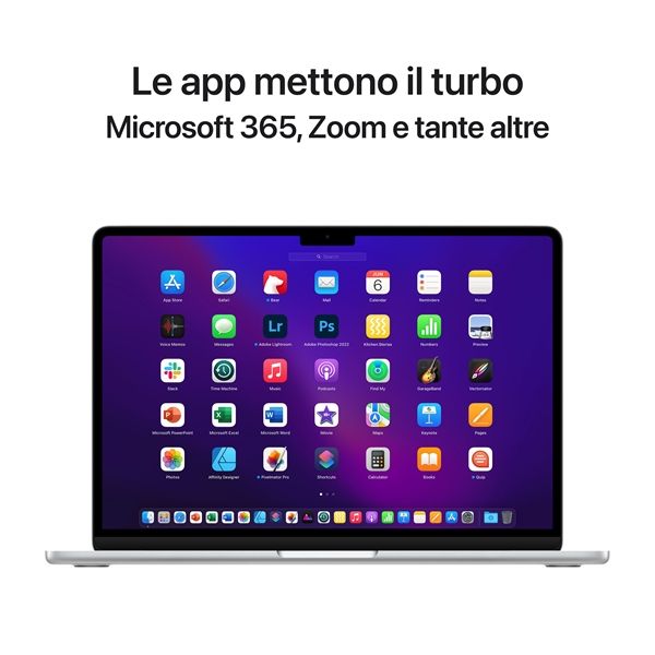 Macbook Air 13\" M2 Core 8 Cpu Core 10 Gpu 8gb/512gb - Argento - Apple - APP.MLY03T/A