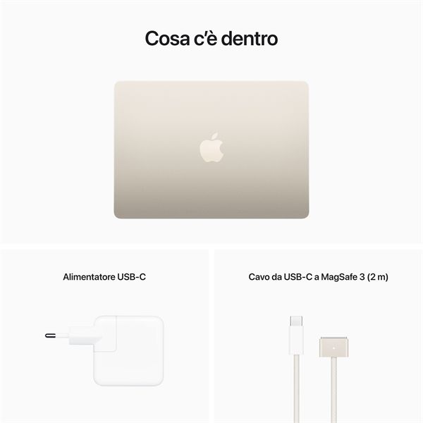 Macbook Air 13\" M2 Core 8 Cpu Core 8 Gpu 8gb/256gb - Galassia - Apple - APP.MLY13T/A