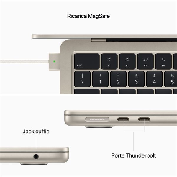 Macbook Air 13\" M2 Core 8 Cpu Core 10 Gpu 8gb/512gb - Galassia - Apple - APP.MLY23T/A