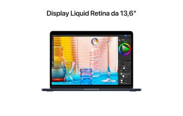 Macbook Air 13\" M2 Core 8 Cpu Core 8 Gpu 8gb/256gb - Mezzanotte - Apple - APP.MLY33T/A