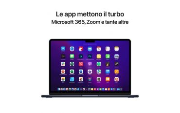 Macbook Air 13\" M2 Core 8 Cpu Core 10 Gpu 8gb/512gb - Mezzanotte - Apple - APP.MLY43T/A