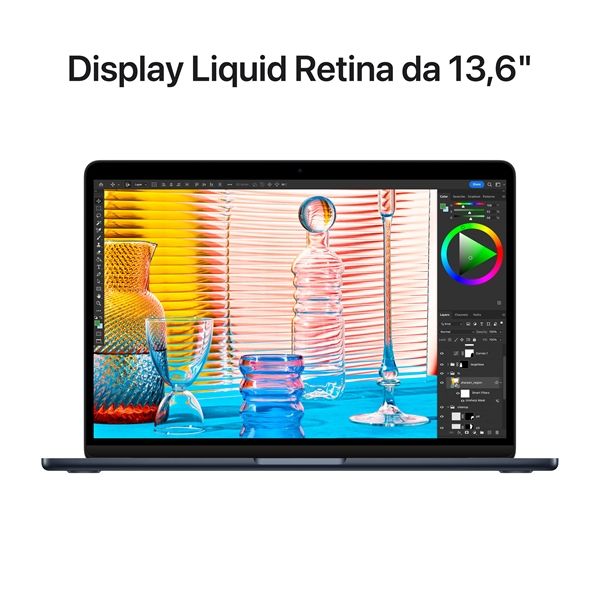 Macbook Air 13\" M2 Core 8 Cpu Core 10 Gpu 8gb/512gb - Mezzanotte - Apple - APP.MLY43T/A