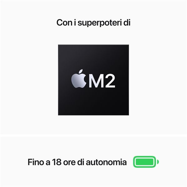 Macbook Air 13\" M2 Core 8 Cpu Core 10 Gpu 8gb/512gb - Mezzanotte - Apple - APP.MLY43T/A