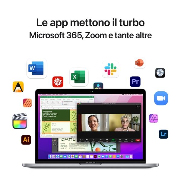 Macbook Pro 13\" M2 Core 8 Cpu Core 10 Gpu 512gb Ssd - Grigio Siderale - Apple - APP.MNEJ3T/A