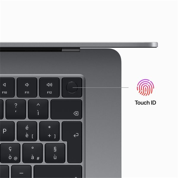 Macbook Air 15\" M2 Chip 8-core Cpu 10-core Gpu 256gb - Grigio Siderale - Apple - APP.MQKP3T/A