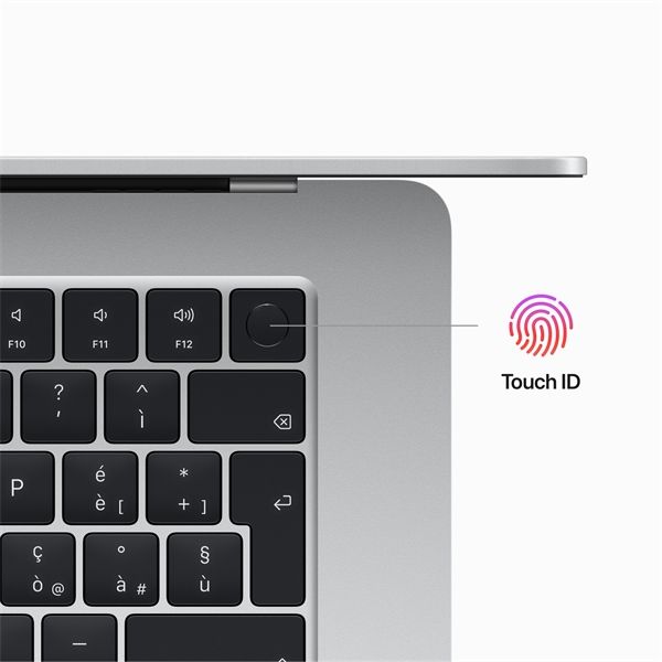 Macbook Air 15\" M2 Chip 8-core Cpu 10-core Gpu 256gb - Argento - Apple - APP.MQKR3T/A