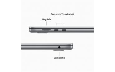 Macbook Air 15\" M2 Chip 8-core Cpu 10-core Gpu 512gb - Grigio Siderale - Apple - APP.MQKQ3T/A