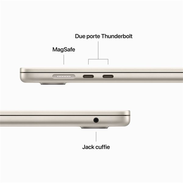 Macbook Air 15\" M2 Chip 8-core Cpu 10-core Gpu 256gb - Galassia - Apple - APP.MQKU3T/A
