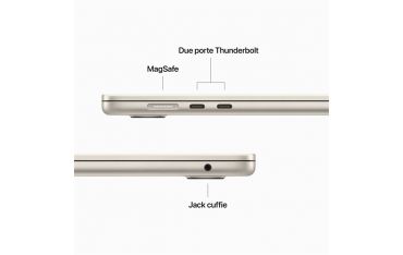 Macbook Air 15\" M2 Chip 8-core Cpu 10-core Gpu 256gb - Galassia - Apple - APP.MQKU3T/A