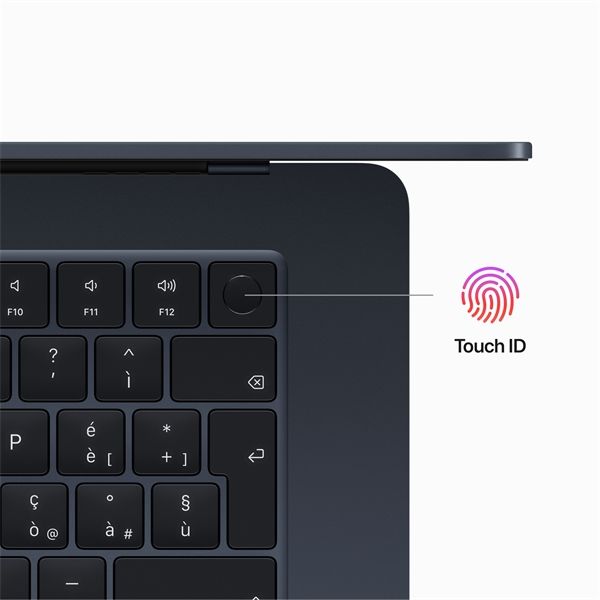 Macbook Air 15\" M2 Chip 8-core Cpu 10-core Gpu 256gb - Mezzanotte - Apple - APP.MQKW3T/A