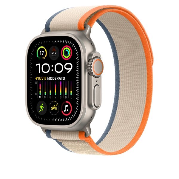Cinturino Trail Loop Arancione/beige - M/l - Apple - APP.MT5X3ZM/A