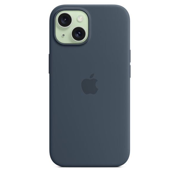 Custodia Apple Magsafe In Silicone Per Iphone 15 - Blu Tempesta - Apple - APP.MT0N3ZM/A