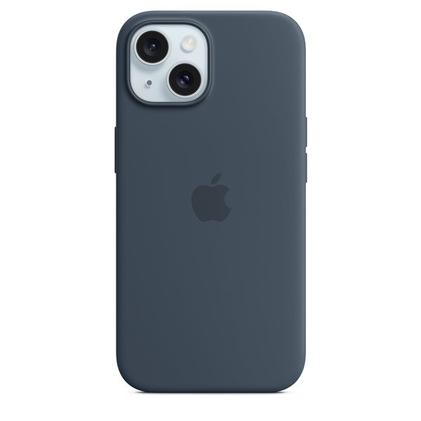 Custodia Apple Magsafe In Silicone Per Iphone 15 - Blu Tempesta - Apple - APP.MT0N3ZM/A